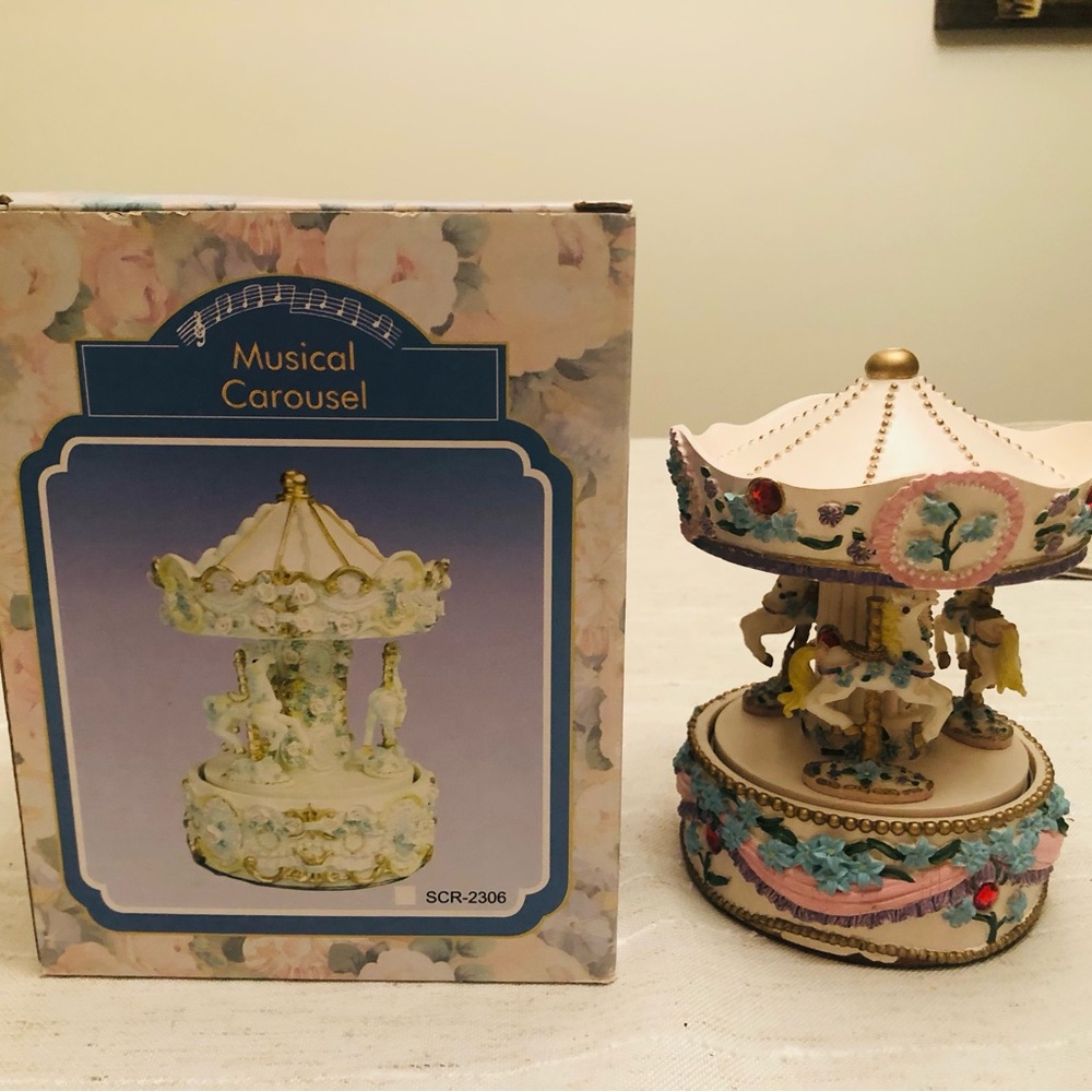 Elegant Pastel Musical Carousel